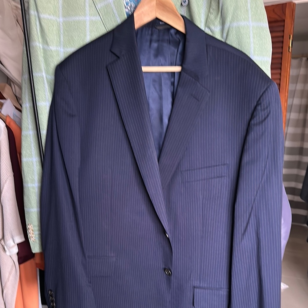 Polo Blue Label by Ralph Lauren Blue Pinstripe Sport Coat Elegant Timeless